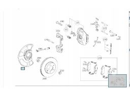 Prawa Osłona tarczy hamulcowej Mercedes W212 W218 A2184210220