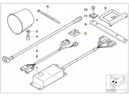 Uchwyt Złącze Przewodów BMW E87 E88 E89 E90 E91