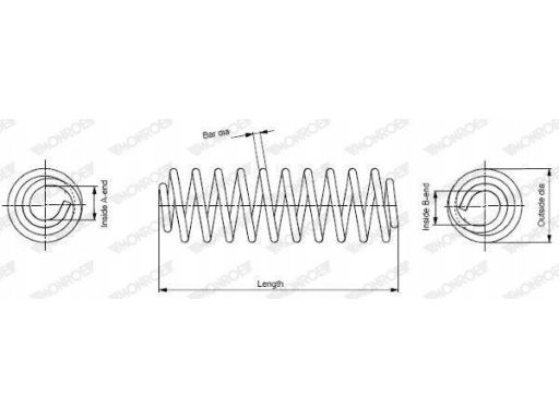 Sp3983 Sprężyna Zawieszenia Monroe