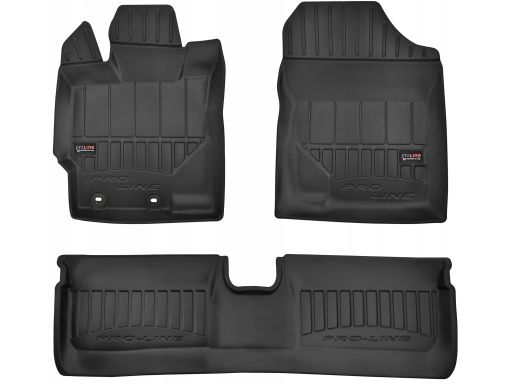 Dywaniki Gumowe Czarne Toyota Yaris Komplet FROGUM