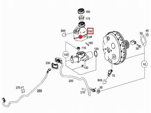 Zbiornik wyrównawczy Mercedes W212 W218 E CLS