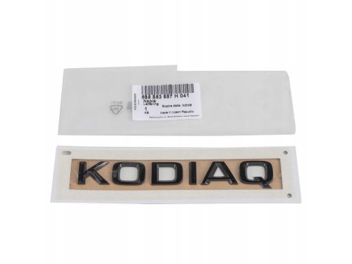 Emblemat napis KODIAQ Skoda Oryginał CZARNY 565853687H