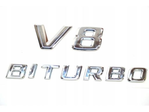 Emblemat oznaczenie V8 BITURBO Mercedes W166 W231 W463 A1668172915