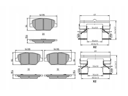 Klocek Hamulcowy Kpl. Klocek Hamulcowy Kpl. Przód , Pasuje Do: Opel