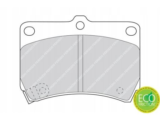 Fdb715 Klocek Hamulcowy Kpl. Przód , Pasuje Do: Ford Usa Escort, Kia