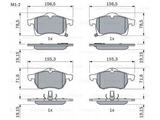 Klocek Hamulcowy Kpl. 0 986 424 457