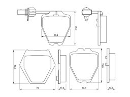Klocek Hamulcowy Kpl. 0 986 424 690