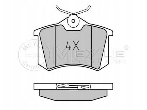 025 209 6117 Klocek Hamulcowy Kpl. Tył , Pasuje Do: Ds Ds 3, Ds 3 / Ds