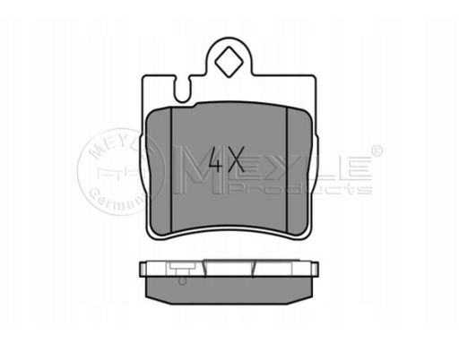 025 230 7815 Klocek Hamulcowy Kpl. Tył , Pasuje Do: Mercedes S (C215),