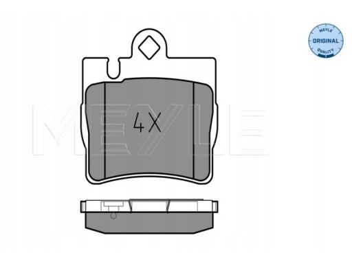 025 230 7815 Klocek Hamulcowy Kpl. Tył , Pasuje Do: Mercedes S (C215),