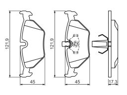 Klocek Hamulcowy Kpl. 0 986 494 009