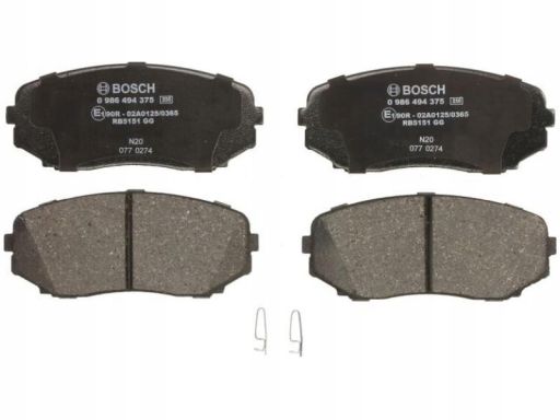 Klocek Hamulcowy Kpl. 0 986 494 375