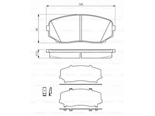 Klocek Hamulcowy Kpl. 0 986 494 375