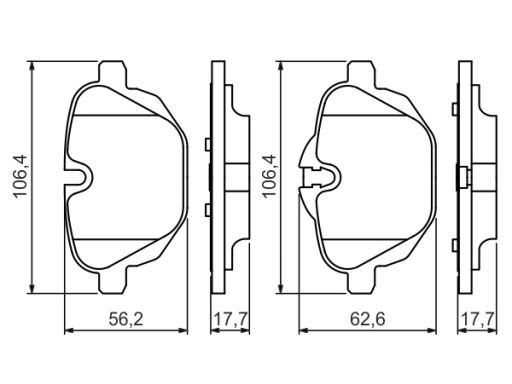 Klocek Hamulcowy Kpl. 0 986 494 432