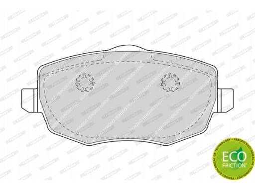 Fdb1581 Klocek Hamulcowy Kpl. Przód , Pasuje Do: Lancia Ypsilon