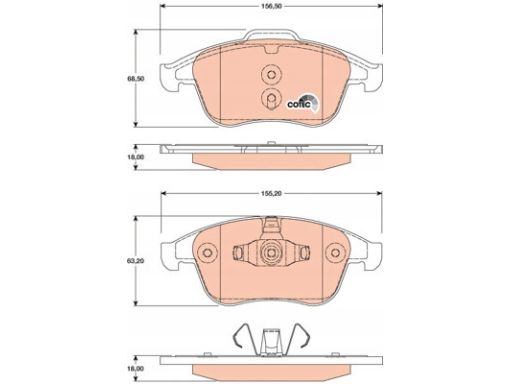 Klocek Hamulcowy Kpl. Gdb1808