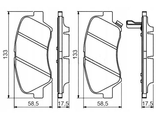 Klocek Hamulcowy Kpl. 0 986 494 563