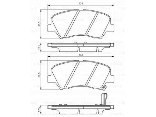 Klocek Hamulcowy Kpl. 0 986 494 563