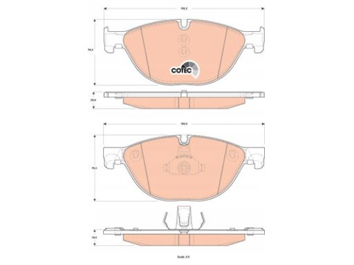 Klocek Hamulcowy Kpl. Gdb1838