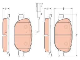 Klocek Hamulcowy Kpl. Gdb1851