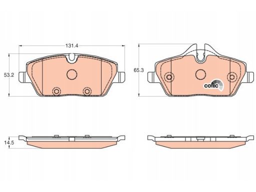Klocek Hamulcowy Kpl. Gdb2038