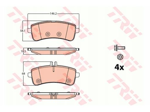 Klocek Hamulcowy Kpl. Gdb2079