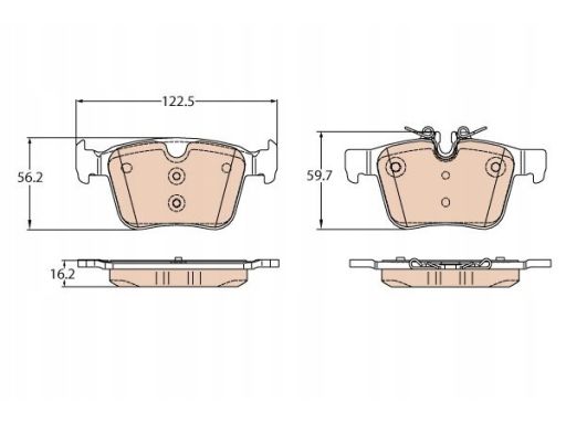 Klocek Hamulcowy Kpl. Gdb2110