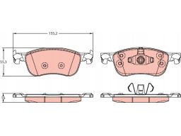 Klocek Hamulcowy Kpl. Gdb2186