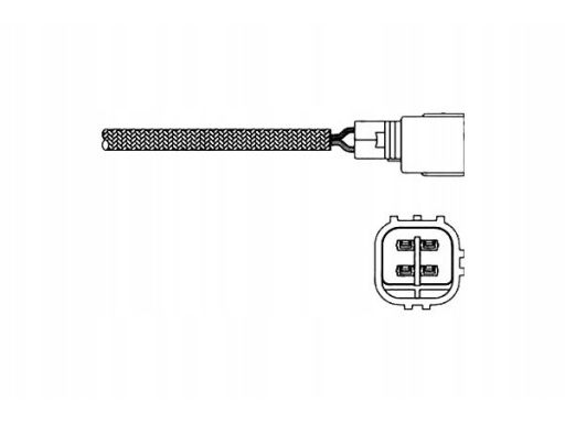 Es20268-12B1 Sonda Lambda (Liczba Przewodów 4, 340Mm) Pasuje Do: Chevr
