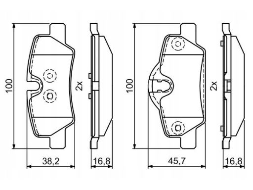 Klocek Hamulcowy Kpl. 0 986 495 400
