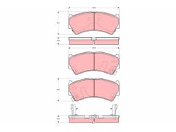 Klocek Hamulcowy Kpl. Gdb3275