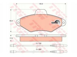 Klocek Hamulcowy Kpl. Gdb1101