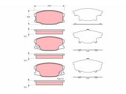 Klocek Hamulcowy Kpl. Gdb3388