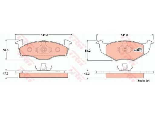 Klocek Hamulcowy Kpl. Gdb1274