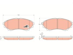 Klocek Hamulcowy Kpl. Gdb3403