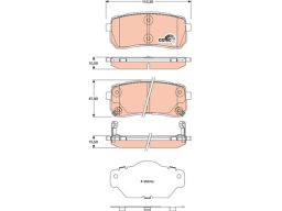 Klocek Hamulcowy Kpl. Gdb3449