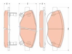 Klocek Hamulcowy Kpl. Gdb3511