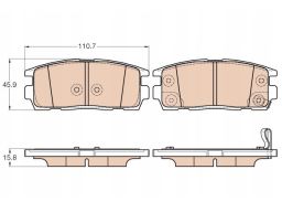 Klocek Hamulcowy Kpl. Gdb3566