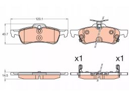 Klocek Hamulcowy Kpl. Gdb3588
