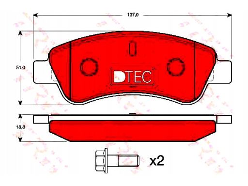 Klocek Hamulcowy Kpl. Gdb1463