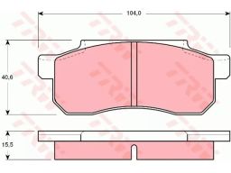 Klocek Hamulcowy Kpl. Gdb361