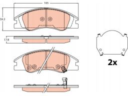 Klocek Hamulcowy Kpl. Gdb3635