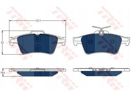 Klocek Hamulcowy Kpl. Gdb1621Bte