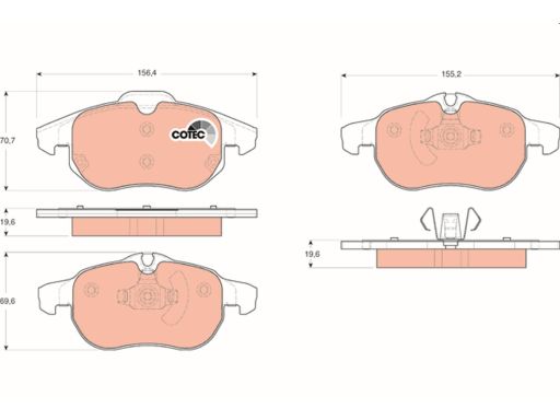 Klocek Hamulcowy Kpl. Gdb1613