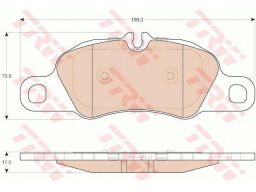 Klocek Hamulcowy Kpl. Gdb1990