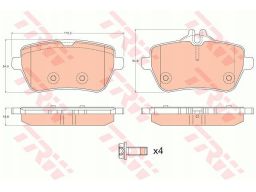 Klocek Hamulcowy Kpl. Gdb2014
