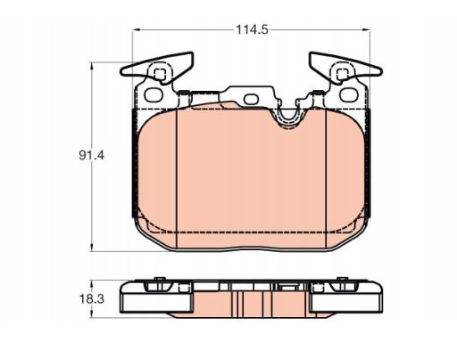 Klocek Hamulcowy Kpl. Gdb2031