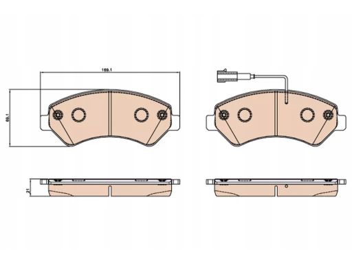 Klocek Hamulcowy Kpl. Gdb2069