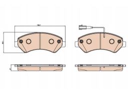 Klocek Hamulcowy Kpl. Gdb2069