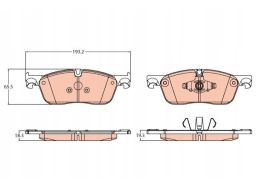 Klocek Hamulcowy Kpl. Gdb2100